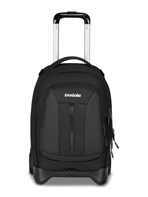 INVICTA PLUS GRS LED 14" Laptop-Trolley-Rucksack tiefschwarz - Rucksäcke mit Trolleyfunktion