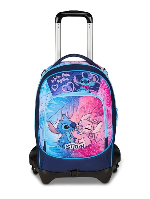LILO & STITCH CUTE AND FLUFFY Abnehmbarer 3-Rad-Trolley-Rucksack blau marine - Rucksäcke mit Trolleyfunktion