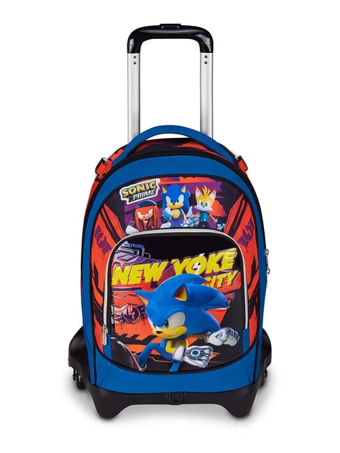 SONIC PRIME NEW YOKE CITY Abnehmbarer 3-Rad-Trolley-Rucksack BLAU HÖFLICH - Rucksäcke mit Trolleyfunktion