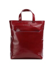 PIQUADRO CAMPIONARIO - BLUE SQUARE Vertikale Aktentasche aus Leder, 14-Zoll-Laptop - Arbeitstaschen