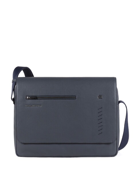 PIQUADRO NABUCCO  Lederkurier, Leder 14 "PC-Halter Blau - Arbeitstaschen