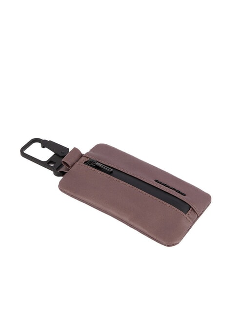 PIQUADRO FINN Leder-Schlüsselanhänger mit Karabiner FUCHSIE - Schlüsselanhänger und Schlüsseletuis