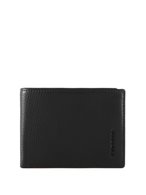 PIQUADRO MODUS RESTYLING Geldbörse aus gehämmertem Leder Schwarz - Brieftaschen Herren
