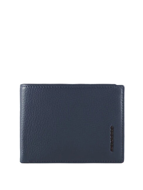 PIQUADRO MODUS RESTYLING Geldbörse aus gehämmertem Leder Blau - Brieftaschen Herren