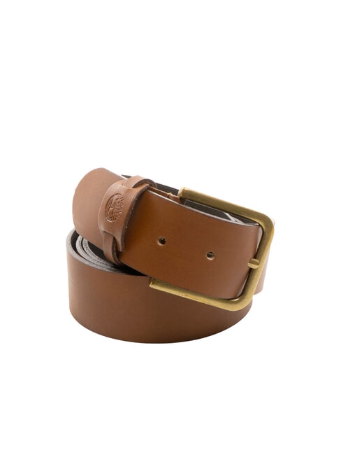 TIMBERLAND CASUAL Kürzbarer Ledergürtel Cognac - Gürtel