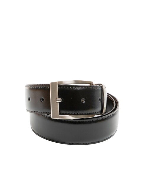 TIMBERLAND CASUAL Doppelseitiger Ledergürtel glatt schwarz/glatt dunkelbraun - Gürtel