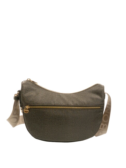 BORBONESE LUNA S Tasche mit Schultergurt Lorbeer - Damentaschen