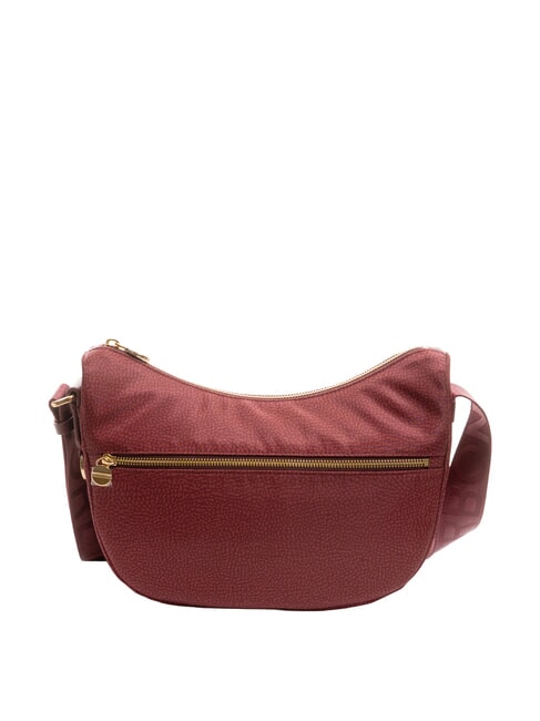 BORBONESE LUNA S Tasche mit Schultergurt Merlot - Damentaschen