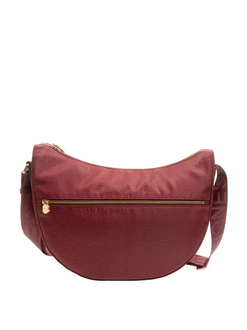 BORBONESE LUNA M Schultertasche Merlot - Damentaschen