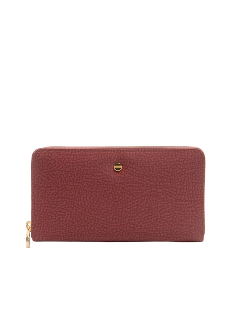 BORBONESE CLASSICA Brieftasche mit Reißverschluss Merlot - Brieftaschen Damen