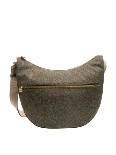 BORBONESE LUNA M Schultertasche Lorbeer - Damentaschen