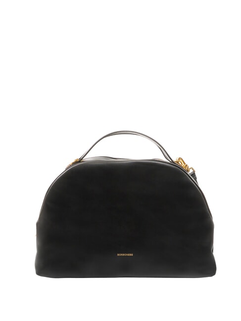 BORBONESE SEXY MEDIUM Mittlere Handtasche mit Schultergurt Schwarz - Damentaschen