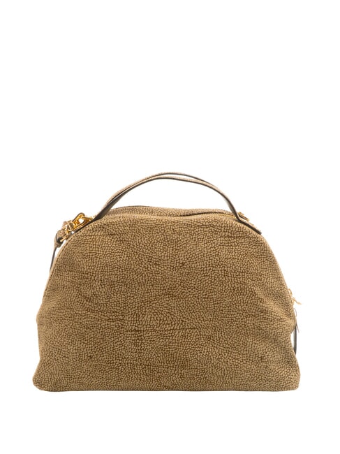 BORBONESE CAMOSCIO SEXY MEDIUM Mittelgroße Wildledertasche op / natu - Damentaschen