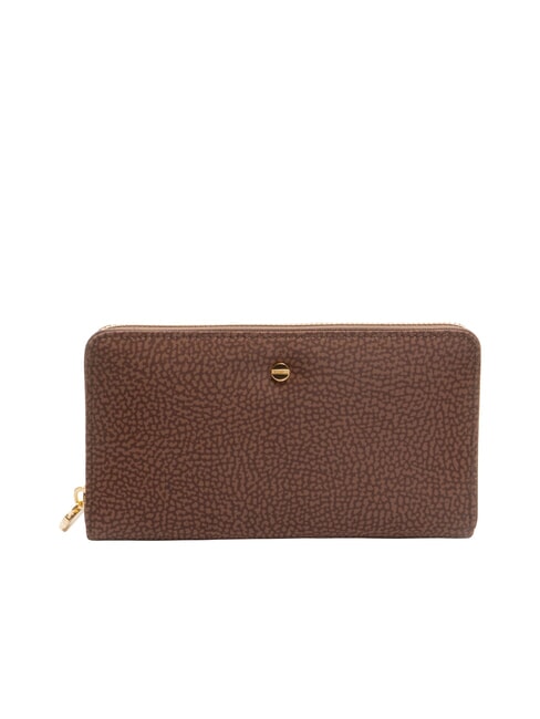 BORBONESE CLASSICA Brieftasche mit Reißverschluss Haselnuss - Brieftaschen Damen