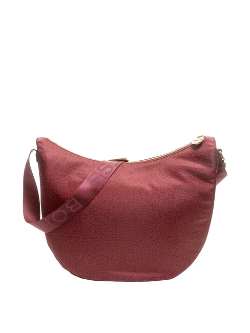 BORBONESE LUNA M Schultertasche Merlot - Damentaschen