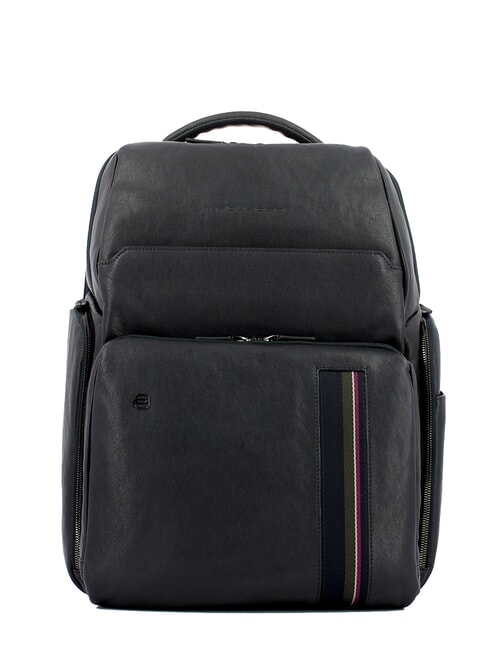 PIQUADRO  SCHWARZER QUADRATISCHER Rucksack Blau - PC-Rucksäcke