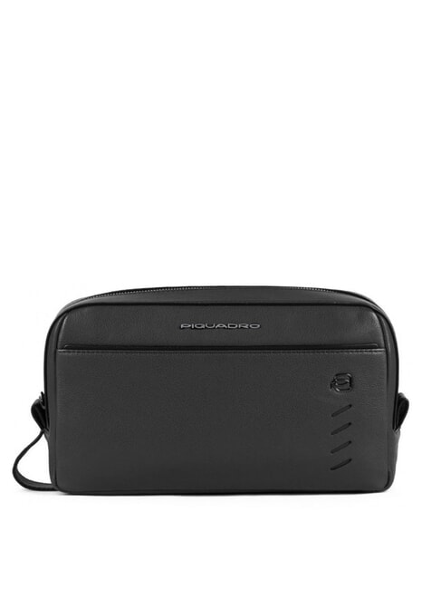 PIQUADRO NABUCCO Schönheit in Leder Schwarz - Beauty-Case