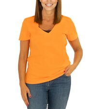 SUN68 BOXY T-Shirt mit V-Ausschnitt - T-Shirts und Tops f&uuml;r Damen
