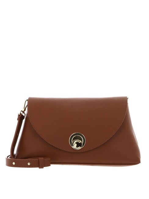 COCCINELLE NIKLA Umhängetasche Cognac/Schwarz - Damentaschen