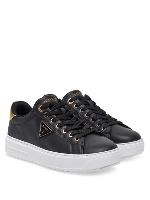 GUESS DENESA Turnschuhe SCHWARZES GOLD - Damenschuhe