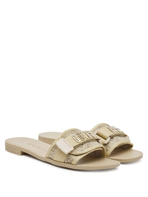 GUESS ELYZE 4 Niedrige Sandalen Gold - Damenschuhe