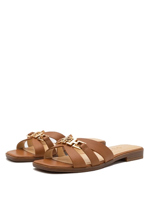 GUESS REALLA Ledersandalen bräunen - Damenschuhe
