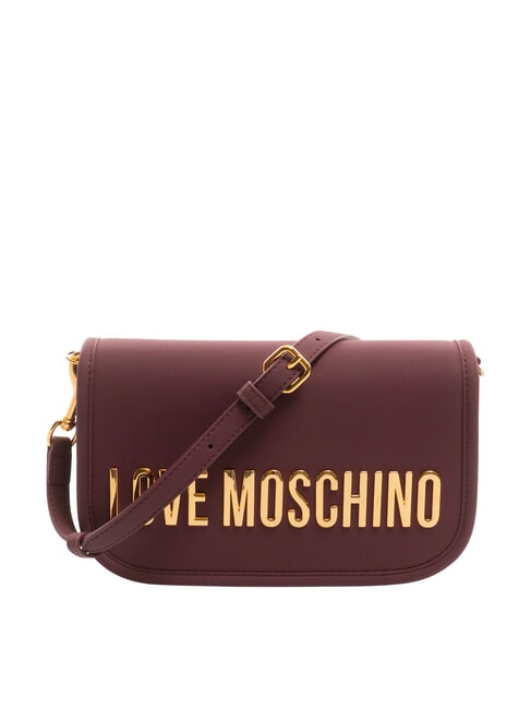 LOVE MOSCHINO BOLD LOVE Umhängetasche mit Überschlag Wein - Damentaschen