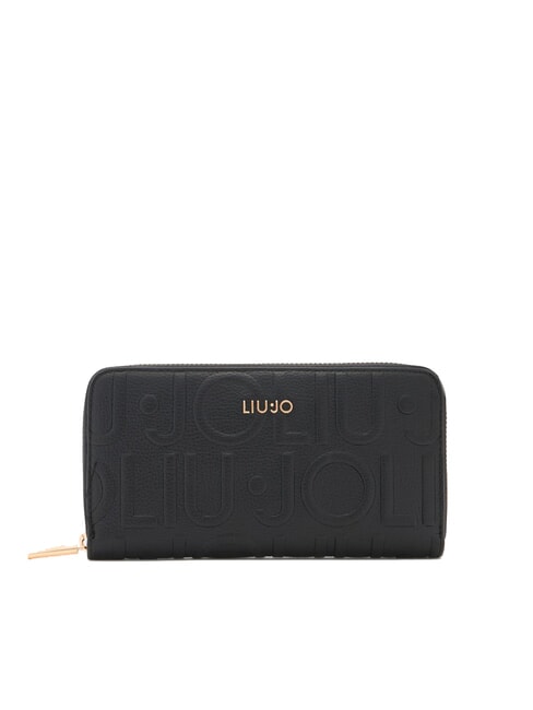 LIUJO CALIWEN Große Geldbörse mit Rundum-Reißverschluss SCHWARZ - Brieftaschen Damen
