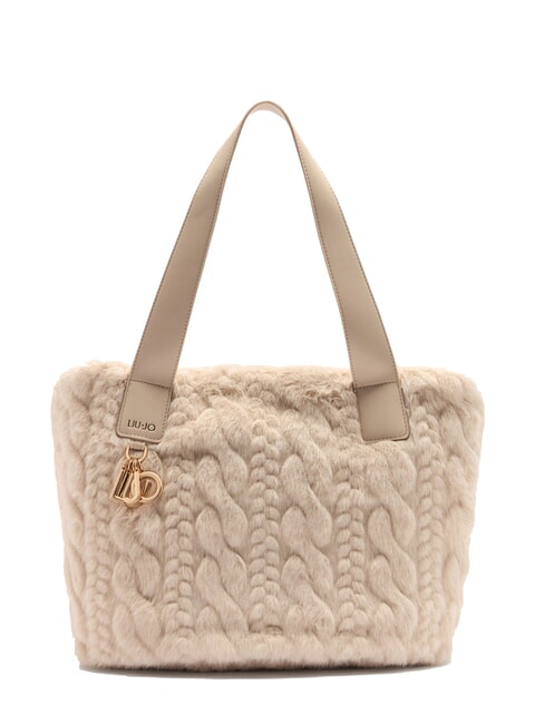 LIUJO VERRY Große Hobo-Tasche aus Plüsch NEUTRAL - Damentaschen