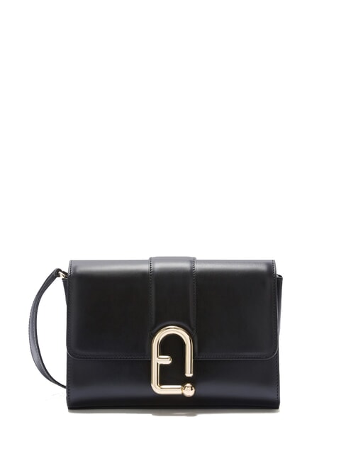 FURLA URBAN Kleine Umhängetasche aus Leder Schwarz - Damentaschen