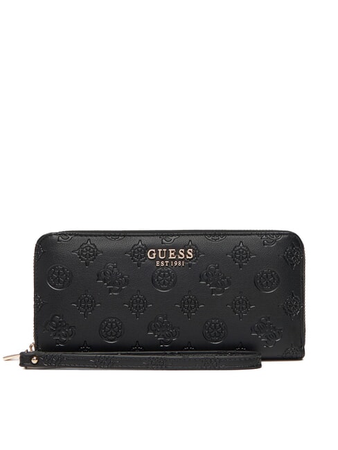 GUESS PHOEBE Große Geldbörse mit Rundum-Reißverschluss schwarzes Logo - Brieftaschen Damen