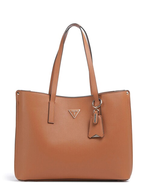 GUESS MERIDIAN 2 Schulter-Einkaufstasche COGNAC - Damentaschen
