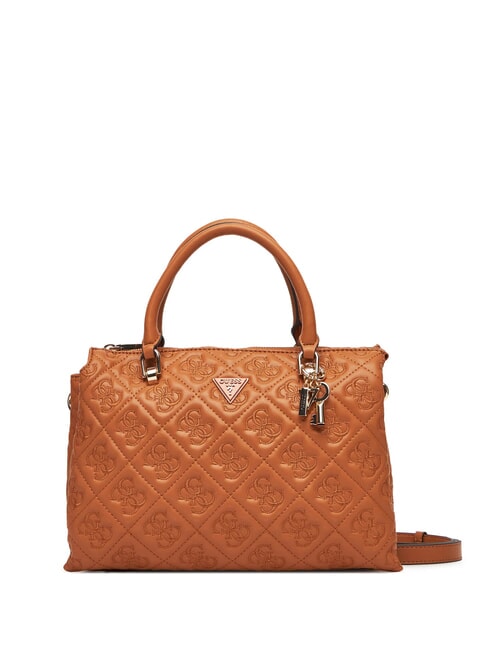 GUESS ADELASIA Handtasche mit Schultergurt Karamell - Damentaschen