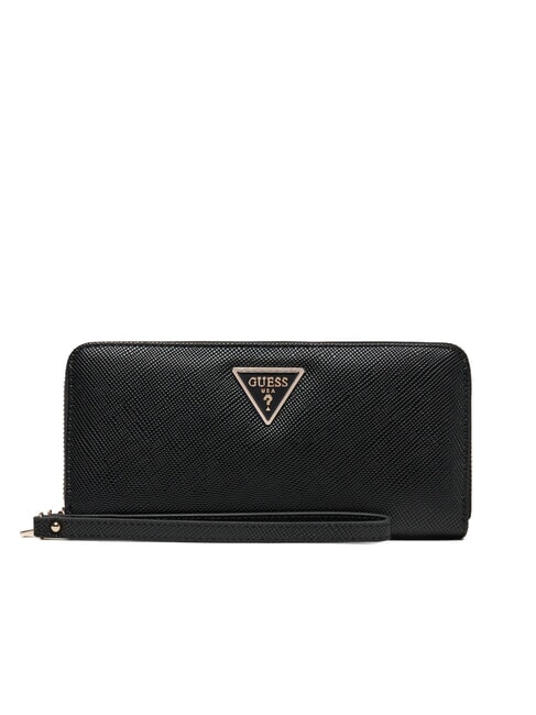 GUESS LAUREL 2 Große Geldbörse mit Rundum-Reißverschluss SCHWARZ - Brieftaschen Damen