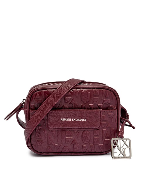 ARMANI EXCHANGE LIZ PEBBLE Kameratasche mit geprägtem Logo Rille - Damentaschen
