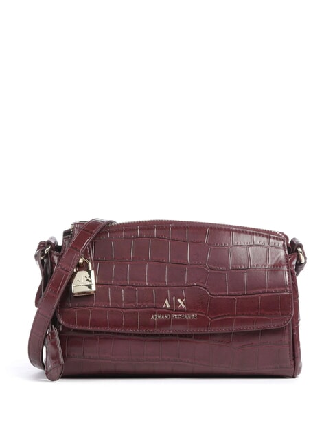 ARMANI EXCHANGE JANE CROCO Umhängetasche mit Krokodil-Print Rille - Damentaschen