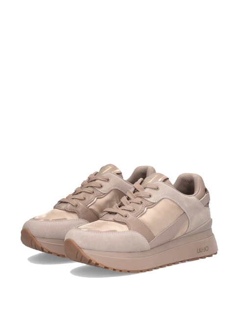 LIUJO MAXI WONDER 91 Plateau-Sneaker mit Lackledereinsätzen neutral - Damenschuhe