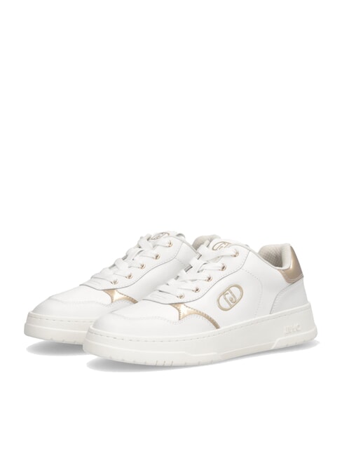 LIUJO ME 03 Leder-Sneakers mit Logo Weiß - Damenschuhe