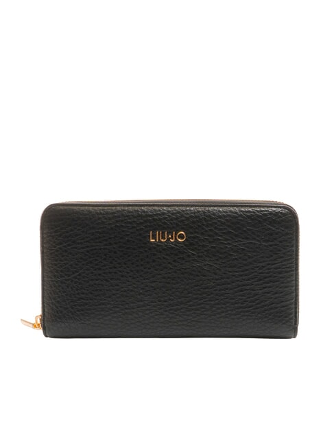 LIUJO CALIWEN Große Geldbörse mit Rundum-Reißverschluss SCHWARZ - Brieftaschen Damen
