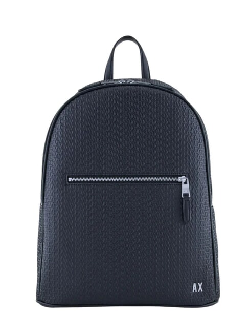 ARMANI EXCHANGE ELBA Rucksack mit geprägtem Logo und Laptopfach tiefes Marineblau - PC-Rucksäcke