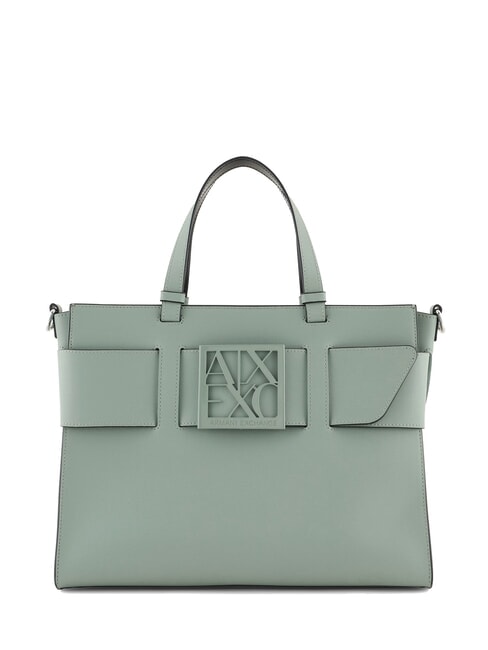 ARMANI EXCHANGE A|X BUCKLE Handshopper, mit Schultergurt Salbei - Damentaschen
