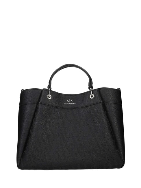 ARMANI EXCHANGE WAVE Große perforierte Handtasche Schwarz - Damentaschen