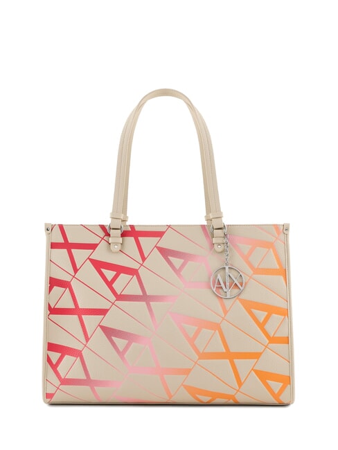 ARMANI EXCHANGE GYNGER DEGRADE Schulter-Einkaufstasche Tal/Abbau - Damentaschen