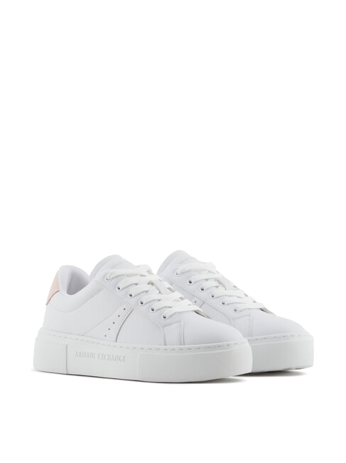 ARMANI EXCHANGE A|X Turnschuhe op.weiß+hellrosa - Damenschuhe