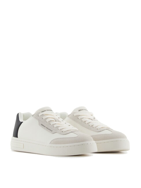 ARMANI EXCHANGE A|X Sneaker mit Kontrastdetail cremefarben + schwarz - Damenschuhe