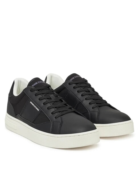 ARMANI EXCHANGE A|X Sneaker mit kontrastierenden Einsätzen SCHWARZ / REFSCHWARZ - Herrenschuhe