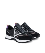 GUESS BAIL Runner-Sneakers aus gemischtem Leder SCHWARZ - Damenschuhe - 1