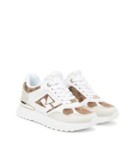 GUESS KORENZO 4G-Logo-Runner-Sneaker Beige / Braun - Damenschuhe - 1