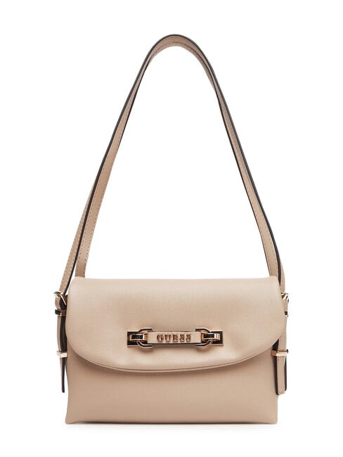 GUESS LEFIA Umhängetasche mit Überschlag einfach taupe - Damentaschen