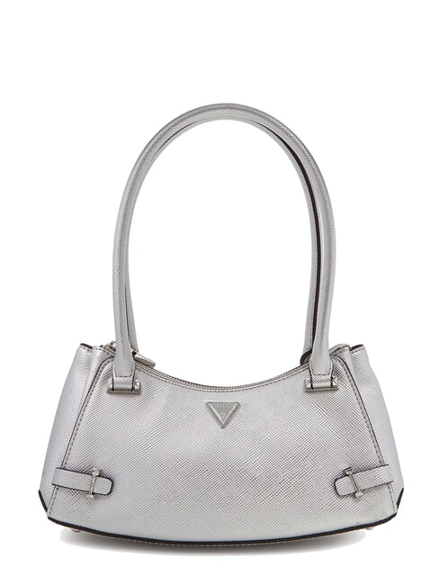 GUESS ROSALBA Schultertasche mit Saffiano-Print SILBER - Damentaschen